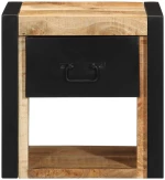 vidaXL Κομοδίνο 40x35x40 cm Στερεό ακατέργαστο ξύλο Mango