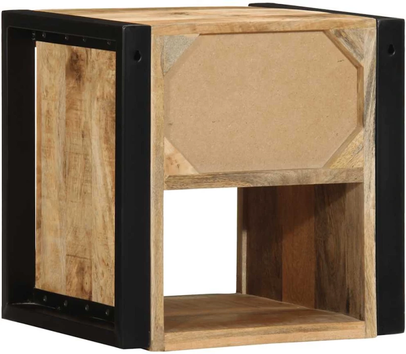 vidaXL Κομοδίνο 40x35x40 cm Στερεό ακατέργαστο ξύλο Mango