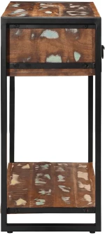 vidaXL Τραπέζι κονσόλας Πολύχρωμο 100x35x75 cm Στερεό ξύλο ανακτημένο