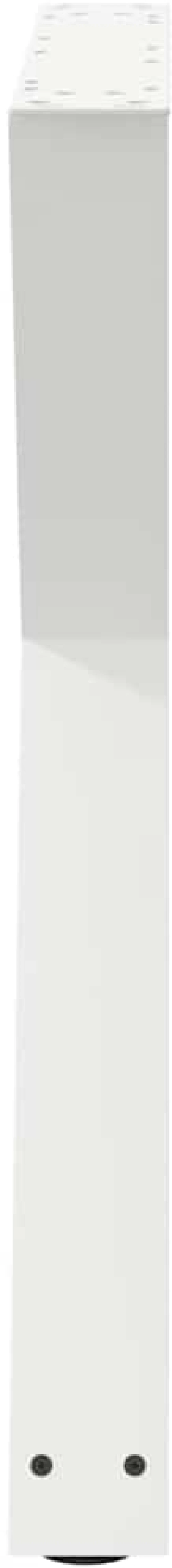 vidaXL Πόδια τραπεζαρίας 2 τεμάχια Λευκό 80x(72-73,3) cm Ατσάλι