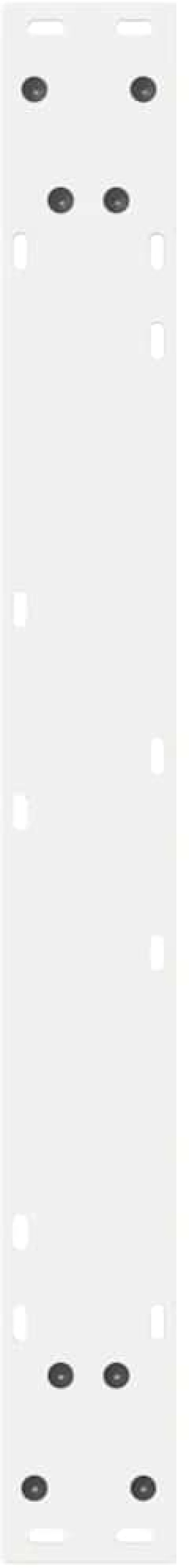 vidaXL Πόδια τραπεζαρίας 2 τεμάχια Λευκό 80x(72-73,3) cm Ατσάλι