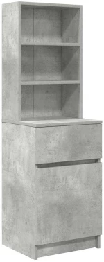 vidaXL Κομοδίνο Γκρι Σκυρ. 39x35x125 εκ. από Επεξεργασμένο Ξύλο