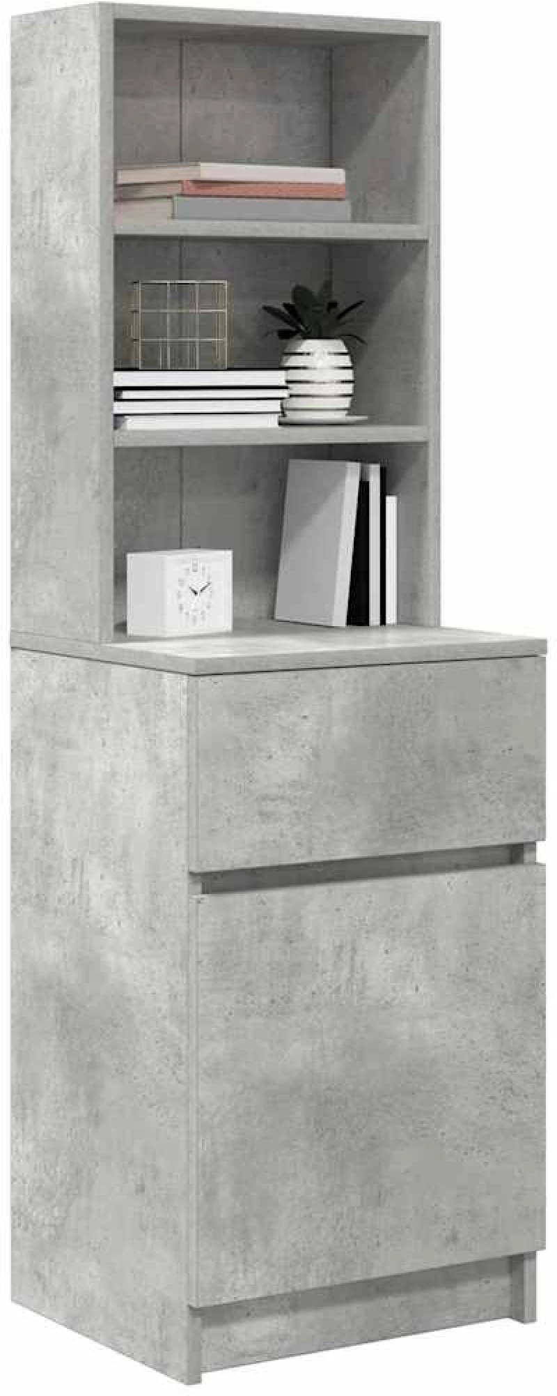 vidaXL Κομοδίνο Γκρι Σκυρ. 39x35x125 εκ. από Επεξεργασμένο Ξύλο