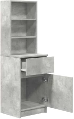 vidaXL Κομοδίνο Γκρι Σκυρ. 39x35x125 εκ. από Επεξεργασμένο Ξύλο