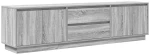 vidaXL Έπιπλο Τηλεόρασης με LED Γκρι Sonoma 193,5x41x50 εκ.
