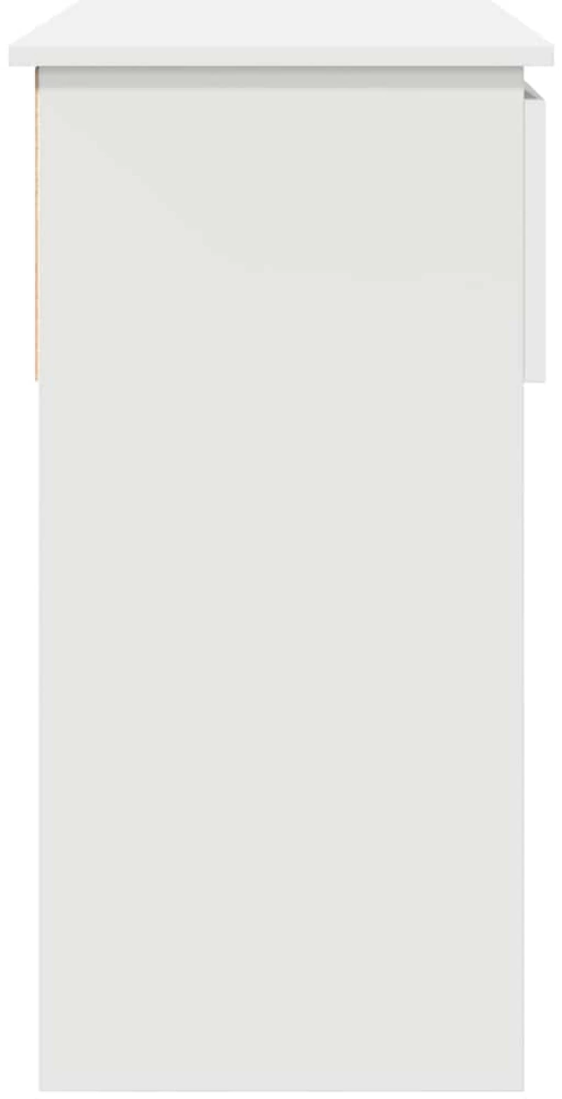 vidaXL Τραπέζι κονσόλας με συρτάρια Λευκό 85,5x38,5x74,5 cm