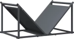 vidaXL Ράφι Καυσόξυλων Ανθρακί 70x43x34,5 εκ. Χάλυβας ψυχρής έλασης