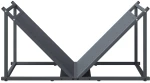 vidaXL Ράφι Καυσόξυλων Ανθρακί 70x43x34,5 εκ. Χάλυβας ψυχρής έλασης