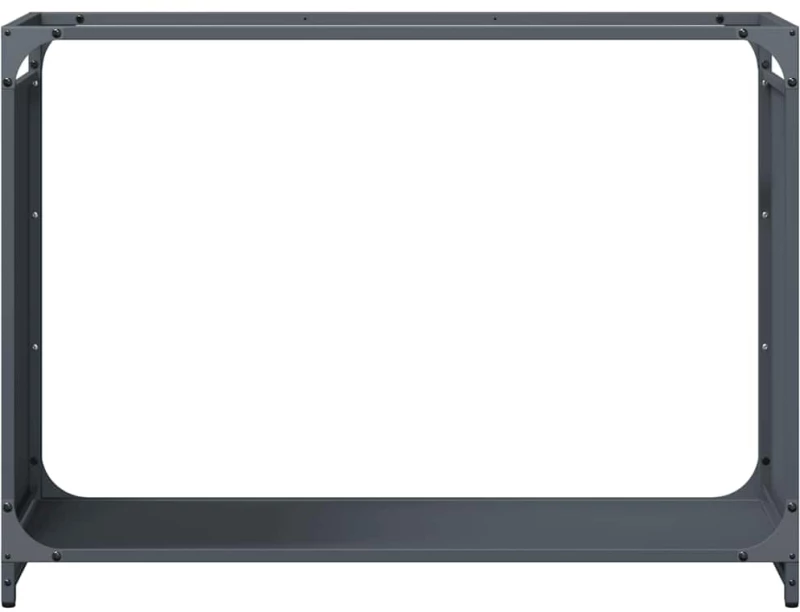 vidaXL Ράφι Καυσόξυλων Ανθρακί 90x28x65 εκ. Χάλυβας ψυχρής έλασης
