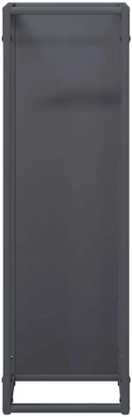 vidaXL Ράφι για καυσόξυλα Ανθρακί 25x25x80 cm Ατσάλι ψυχρής έλασης