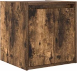 vidaXL Κομοδίνο Επιτοίχιο Καπνιστή Δρυς 38x34x40 εκ.