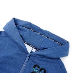 Ζακέτα Φούτερ Παιδική με Κουκούλα Σκούρο Μπλε Μελανζέ 104
