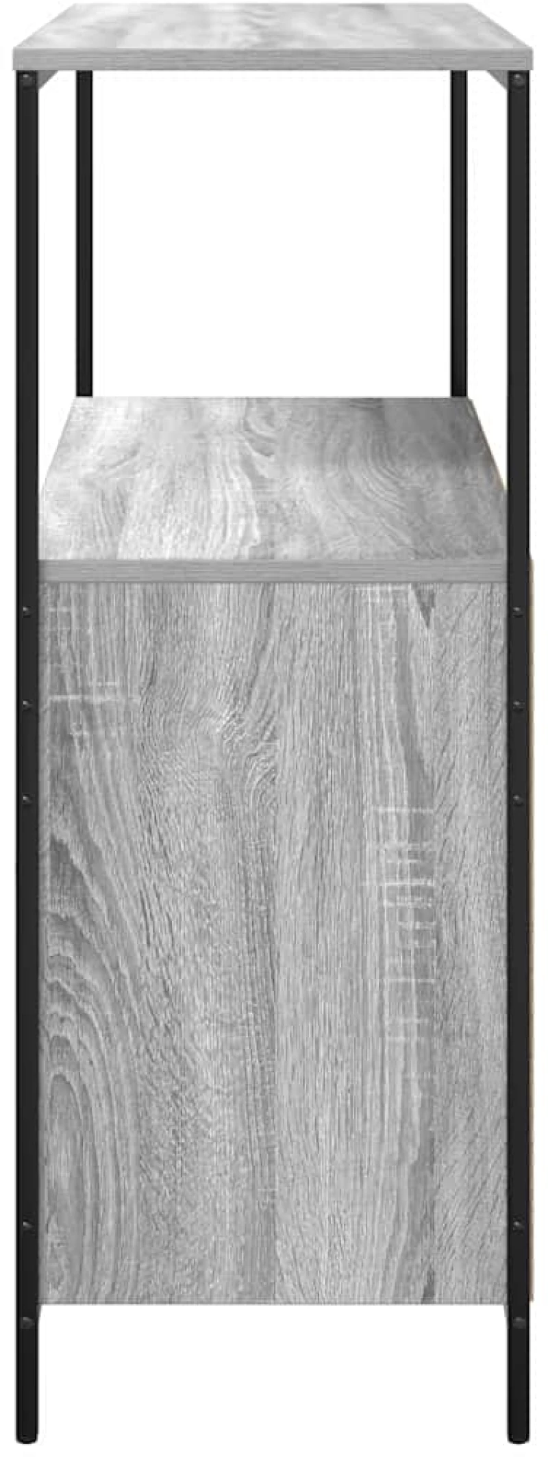 vidaXL Ντουλάπι μπάνιου με ράφια Γκρι Sonoma 76,5x35x95 εκ.