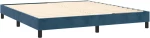 vidaXL Κρεβάτι Boxspring με Στρώμα Σκούρο Μπλε 180x200 εκ. Βελούδινο