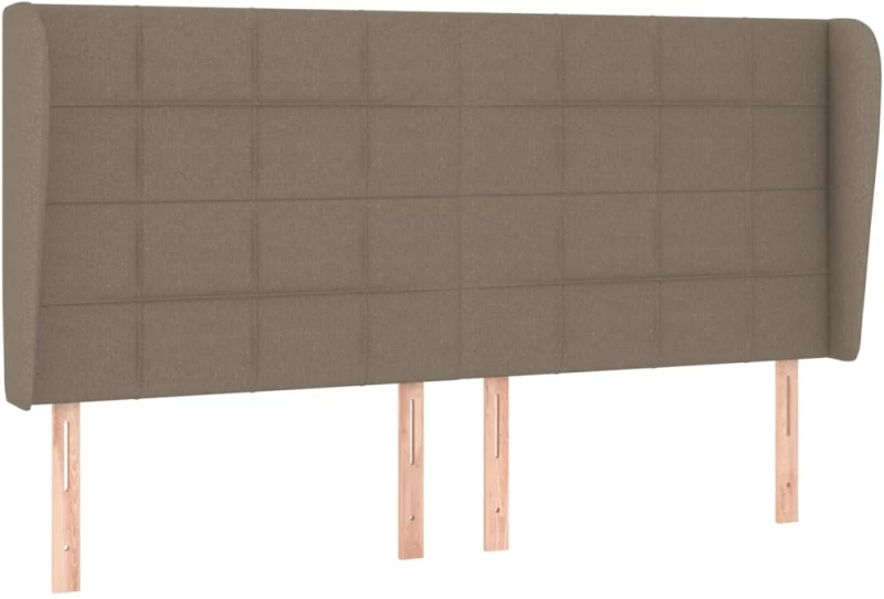 vidaXL Κρεβάτι Boxspring με Στρώμα Taupe 160x200 εκ. Υφασμάτινο