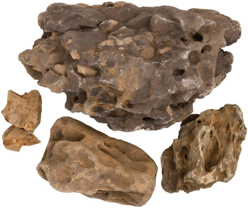 vidaXL Πέτρες Dragon Stones Γκρι 10 κιλά 10-40 εκ.