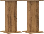 vidaXL Βάσεις Φυτών 2 τεμ. Αρτισιανή Δρυς 30x30x60 εκ. Επεξ. Ξύλο