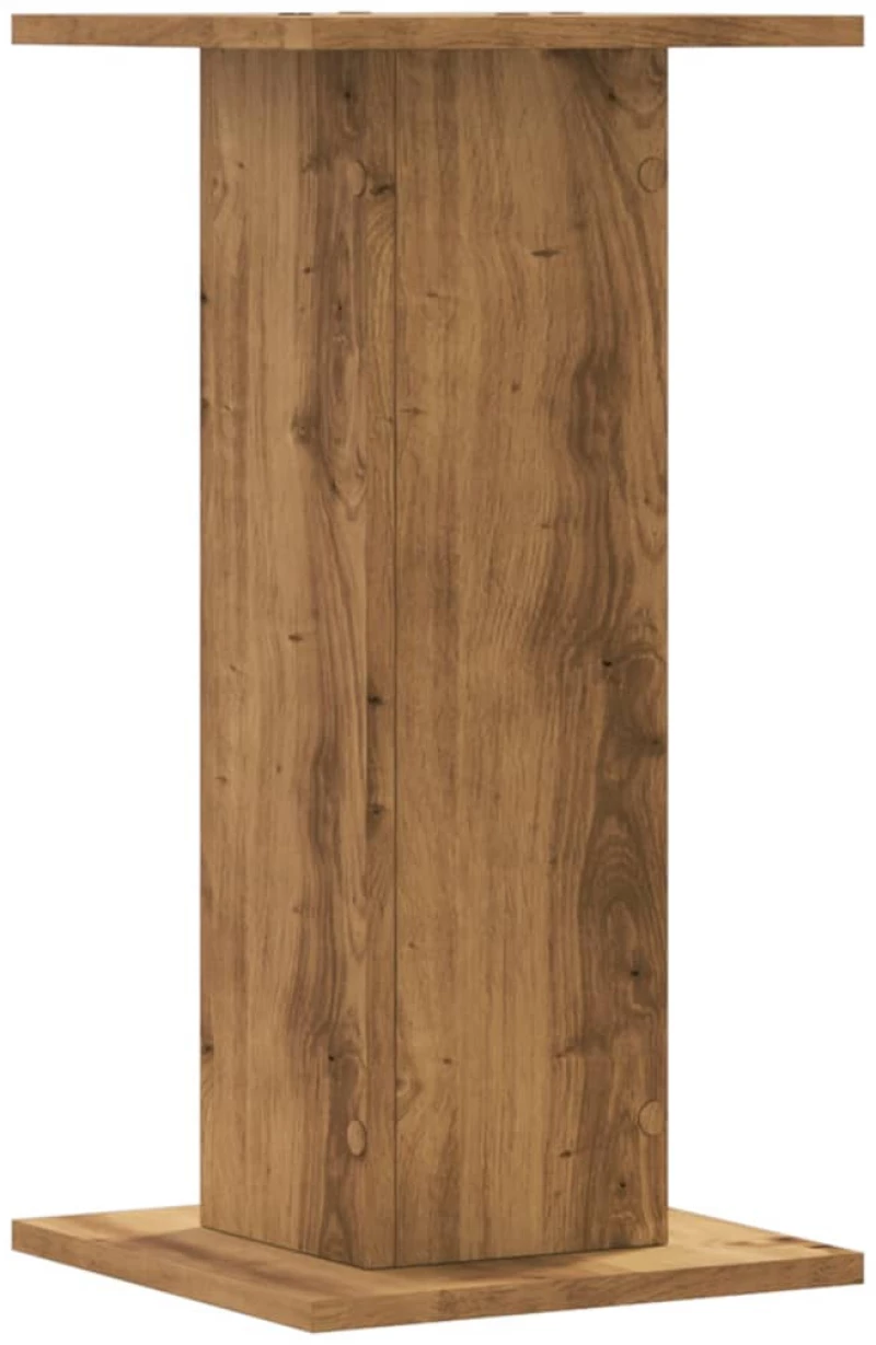 vidaXL Βάσεις Φυτών 2 τεμ. Αρτισιανή Δρυς 30x30x60 εκ. Επεξ. Ξύλο