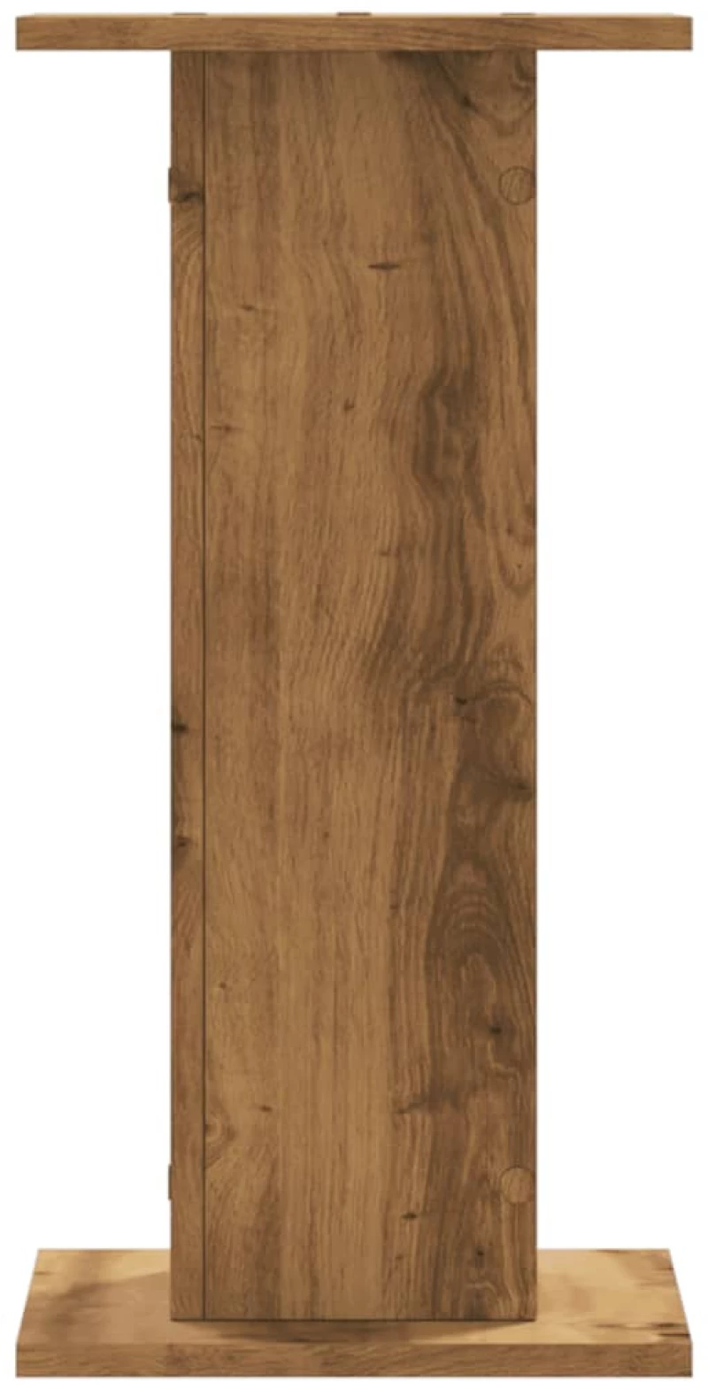 vidaXL Βάσεις Φυτών 2 τεμ. Αρτισιανή Δρυς 30x30x60 εκ. Επεξ. Ξύλο