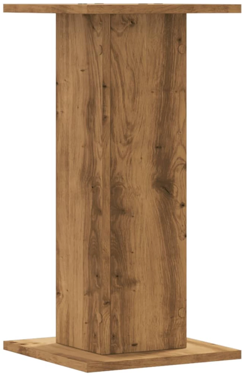 vidaXL Βάσεις Φυτών 2 τεμ. Αρτισιανή Δρυς 30x30x60 εκ. Επεξ. Ξύλο