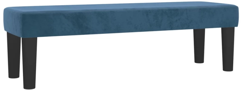 vidaXL Κρεβάτι Boxspring με Στρώμα Σκούρο Μπλε 160x200 εκ. Βελούδινο