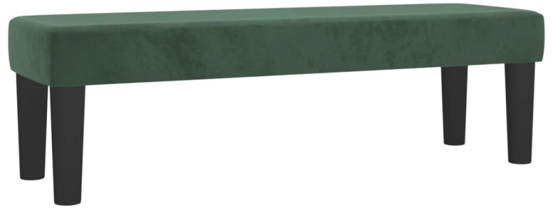 vidaXL Κρεβάτι Boxspring με Στρώμα Σκούρο Πράσινο 180x200εκ. Βελούδινο