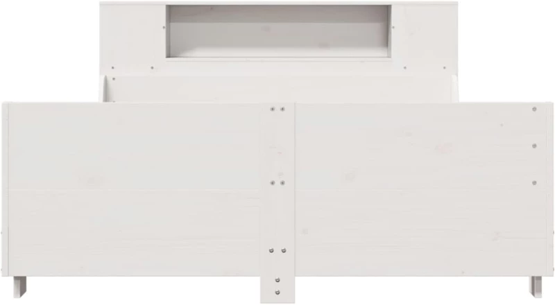 vidaXL Σκελετός Κρεβ. Χωρίς Στρώμα Λευκό 140x190 εκ Μασίφ Πεύκο