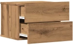 vidaXL Επιτοίχια κομοδίνα 2 τεμάχια Artisan Oak 40x32x30 cm