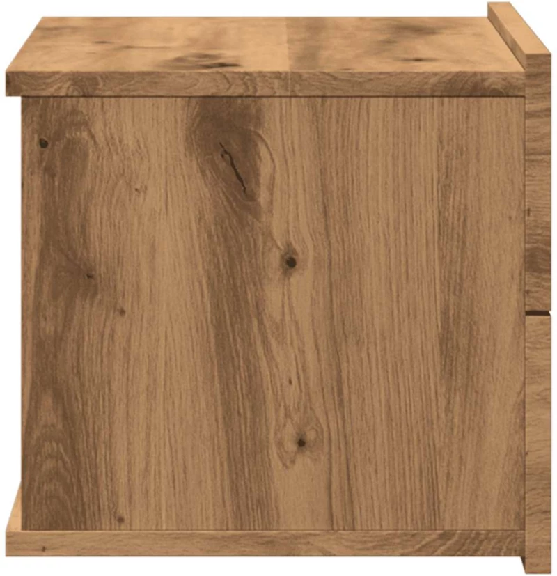 vidaXL Επιτοίχια κομοδίνα 2 τεμάχια Artisan Oak 40x32x30 cm