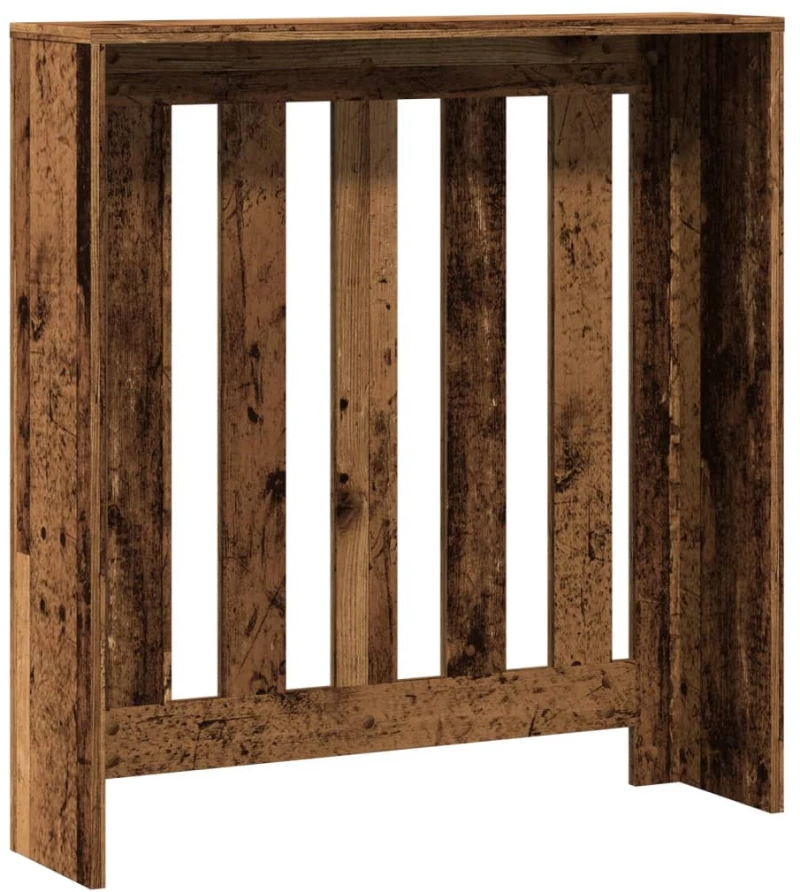 vidaXL Κάλυμμα Καλοριφέρ Όψη Παλαιού Ξύλου 78x20x82 εκ. Επεξ. Ξύλο