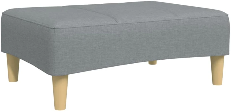 vidaXL Υποπόδιο Ανοιχτό Γκρι 77x55x31 εκ. Υφασμάτινο