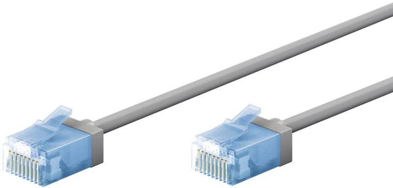 GOOBAY καλώδιο δικτύου 74225  CAT 6A U/UTP  slim  copper  10Gbps  5m  γκρι