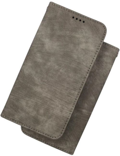 Naxius Case Book Magnet Gray XiaoMi RedMi 13C 5G Naxius