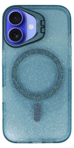 Vivid Magsafe Glitter Protective Case Apple iPhone 16 Blue