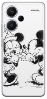 Disney Case Redmi Note 13 Pro+ 5G Mickey and Minnie Full Print Secret White