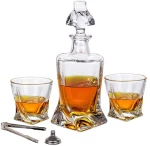 Twisted decanter set – Σετ καράφα twisted – Για μοναδική απόλαυση ποτών