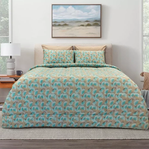 LINO ΚΟΥΒΕΡΛΙ VENTILATOR PETROL 220Χ240 Petrol Υπέρδιπλο