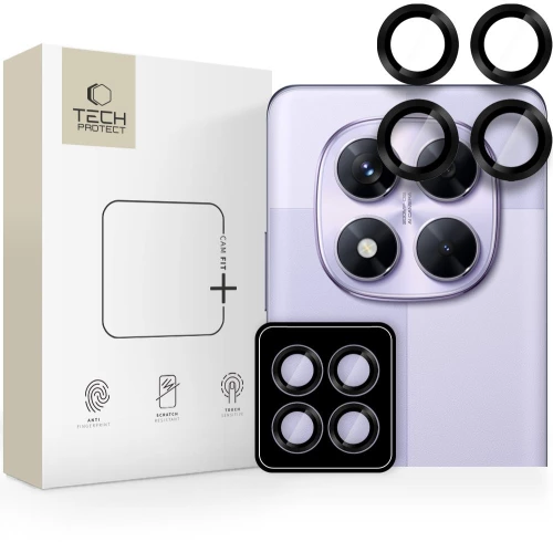 TECH PROTECT CAMRING PRO+ XIAOMI REDMI NOTE 14 PRO 5G / POCO X7 5G BLACK