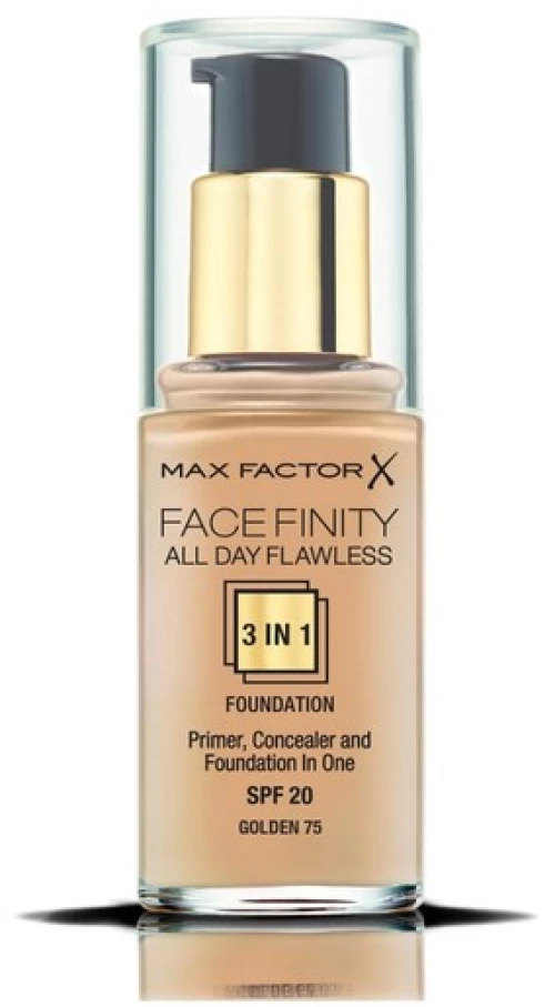 Max Factor Facefinity All Day Flawless 3 In 1 SPF20 Foundation 30ml - 75 Golden