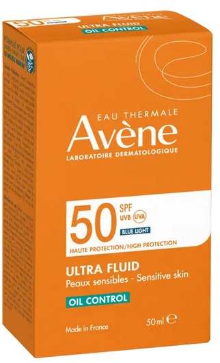 Avene Eau Thermale Ultra Fluid Oil Control SPF50+ Αντηλιακή Κρέμα Προσώπου 50ml
