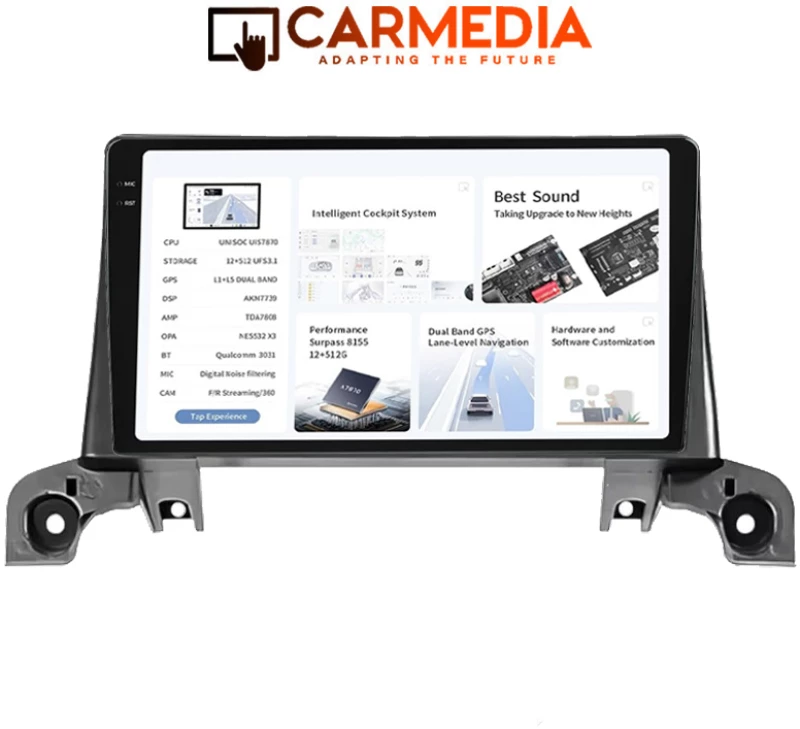 CARMEDIA CMDU8095-6 PRO PLUS TABLET 9.5'' OEM PEUGEOT 3008-5008 2016+