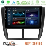 Bizzar m8² Series 8core Android14 4+32gb  Subaru Forester Navigation Multimedia Tablet 9" με Carplay & Android Auto u-m82-Su0299