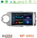 Bizzar m8² Series 8core Android14 4+32gb  Toyota Yaris Navigation Multimedia Tablet 9" με Carplay & Android Auto u-m82-Ty1777