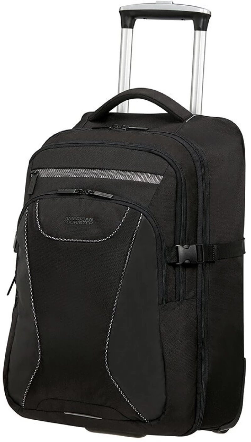 American Tourister 134559-1041, Σακίδιο Πλάτης - Trolley, Ύφασμα, Μαύρο