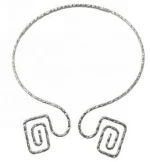 Kostibas 1012-623A, Κολιέ, Αρχαιοελληνικό, Μεταλλικό, Ασημί