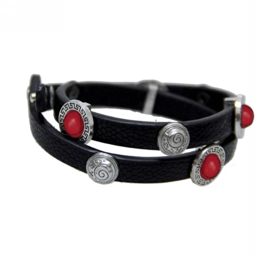 Kostibas 1514-421EA, Πέτρα, Δέρμα, Μαύρο