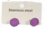 Kostibas 3013-639CJ, Σκουλαρίκια, Ατσάλι, Μωβ