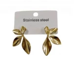 Kostibas 3013-737X, Σκουλαρίκια, Ατσάλι, Χρυσό