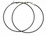 Kostibas 3112-026YM, Σκουλαρίκια Κρίκοι, Μεταλλικό, Μαύρο