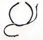 Kostibas 3839-032MA, Για βραχιόλι, Σχοινί, Μαύρο, 12τμχ